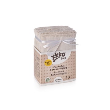 Bamboo prefolded diapers xkko bmb newborn natural 473