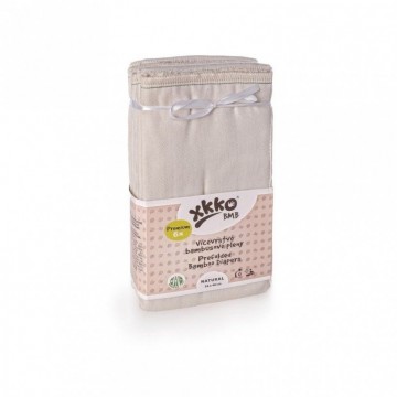 Bamboo prefolded diapers xkko bmb premium natural f35