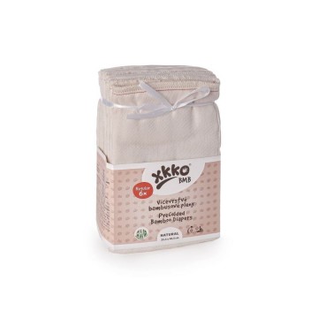 Bamboo prefolded diapers xkko bmb regular natural 138