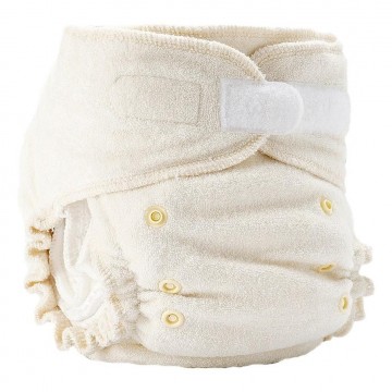 Happybearonesizebamboodiaper side