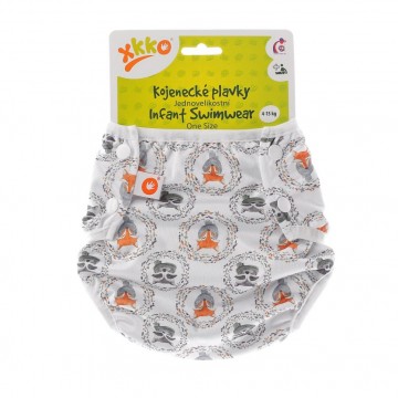 Infant swim nappy xkko onesize fox raccoon 0d8