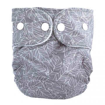 Leaves grey weecare cloth diapers3