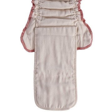 Organic cotton fitted diaper xkko organic natural size m a35