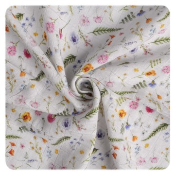 Organic cotton swaddle xkko organic 120x120 summer meadow fe1