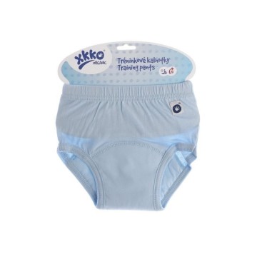 Organic cotton training pants xkko organic baby blue ac8