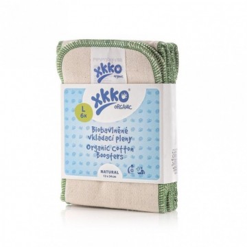 Xkko organic twill booster natural size l 6ps c47